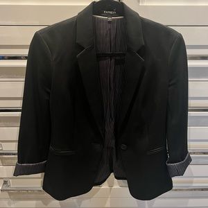 Express Stretch One Button Blazer